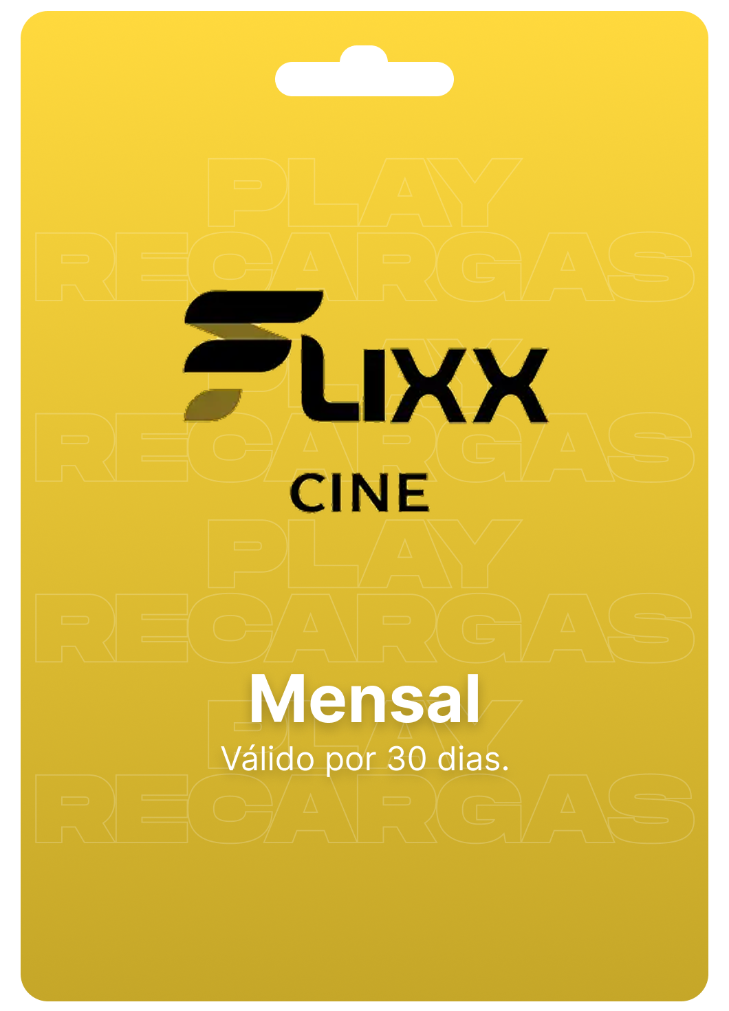Gift Card flixx cine - Mensal